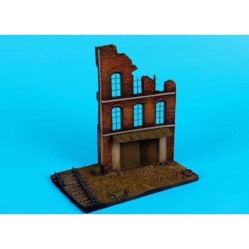 1/72 resin die-casting scene layout props gray model on-site house building platform free shipping D04 (15x9 × 15mm)