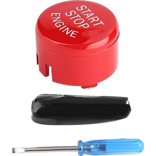 1pcs Car Engine ABS anti-rust One-Button Start Button colorfast Anti-scraping fit for BMW F30 G/F Disk Bottom with Start&Stop