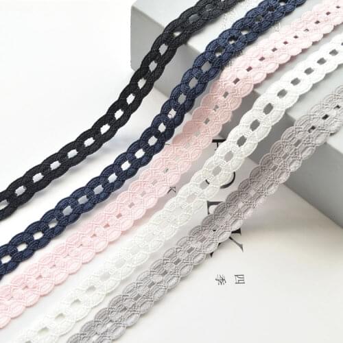 1 Yards/Lot Lace Ribbon Tape 13MM Lace Trim DIY Embroidered Lace for Sewing Decor African Lace Fabric Handmade Hair Bow Material