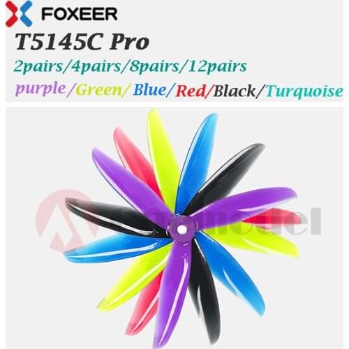 2/4/8/12pairs DALPROP Cyclone T5145C Pro Props Unbreakable Super Aggressive 3 Blades CW CCW Propeller For RC Quadcopter drone