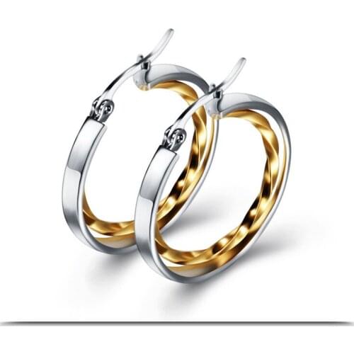 2021 Fashion jewelry Explosion-proof Stainless steel hypoallergenic earrings Crystal from Austrian Fit Women and female