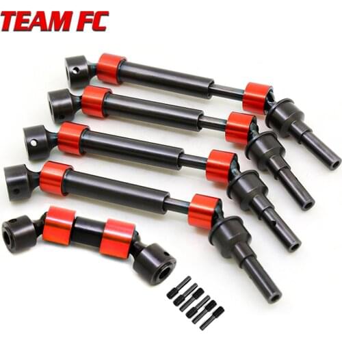 5Pcs Hard Steel Splined CVD Swing Driveshaft Axles For Traxxas 1/10 E-Revo Summit Revo 3.3 E-MAXX T-MAXX