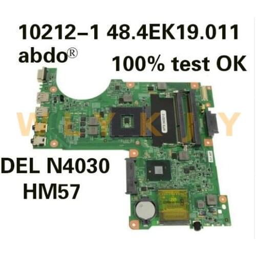 Abdo 10212-1 48.4EK19.011 for DELL N4030 notebook motherboard CN-0H38XD PGA989 HM57 DDR3 100% test work