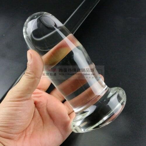 Super big glass anal plug 145*54mm crystal glass butt plug sex toys for men gay anal sex erotic toys role men x sexy toys