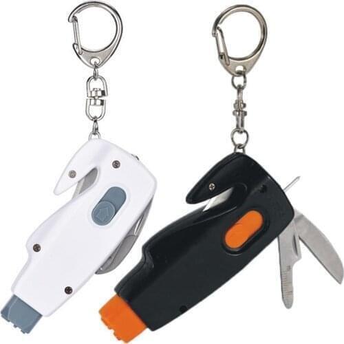 Safety Hammer Car Hanging Accessories Ornaments Decoration Key Chain Knife Life Saving Seat Belt Cutter Break Window Glass