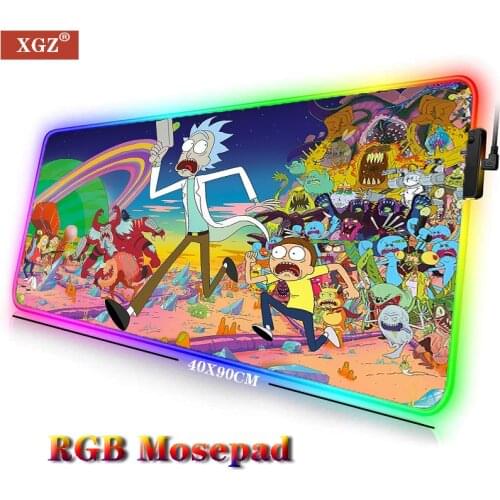 XGZ RGB Large Gaming Mouse Pad Kehe Moni Non-slip and Waterproof Extension Lock Computer Desk LED Notbook for CSGO Dota 2 LOL
