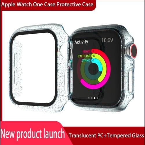 Newest snowflake pc case for apple watch 1 2 3 4 5 cover iwatch 38mm 42mm 40mm 44mm casing women stytle
