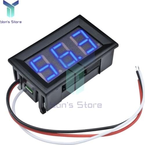 LED Digital Tube Voltmeter DC 0-99V Voltage Meter Tester DC Amp Panel Meter Voltmeter Monitor Third Line New Voltmeter DIY Tools