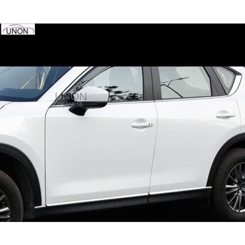 For Mazda Cx-5 2017 Body Trim Stainless Steel Door Edge Strip Refitted Cx-5 Special