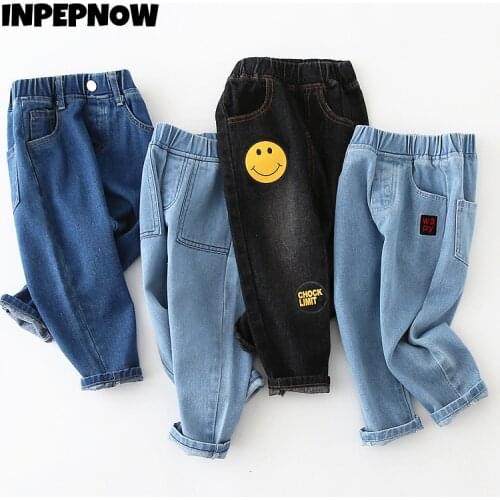 Cowboy Jeans for Girls Child Pants Boys Trousers Childrens Jeans 2021 Autumn School Denim Pants Teenage Girls Clothing CK105