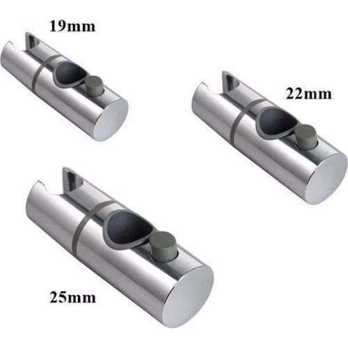 19/22/25mm ABS Shower Head Rail Slider Holder Rack Bracket Adjustable Riser Slide Bar Bathroom Faucet Accessories