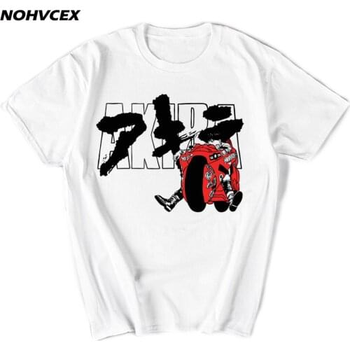 Fashion T-Shirt Akira Kaneda Japanese Retro Anime Short Sleeve O-Neck Summer