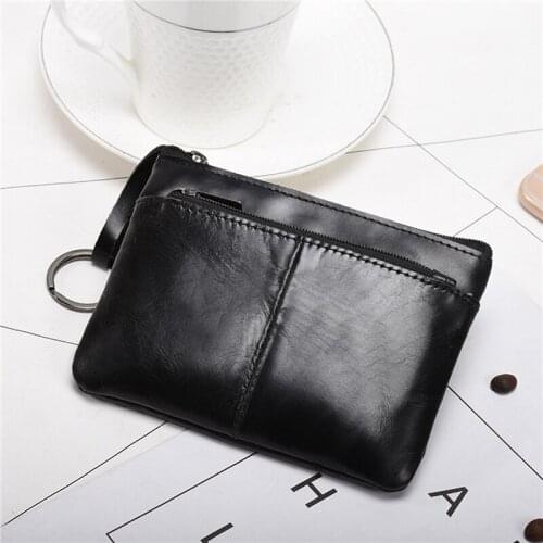 Men Women Zipper Wallets Mini Retro Coin Purse Card Case Men Women Fashion Credit Passport Card Bag Id Passport Card Wallet