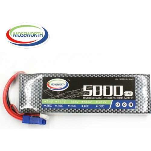 New 3S 11.1V 5000 5200 6000mAh 60C RC LiPo Battery For Remote Control Toys RC Helicopter Drone Car Airplane Quadcopter Boat Toys