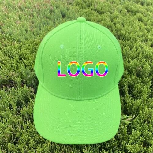 Custom Solid Color Embroidered Baseball Caps for Custom Logo Unisex Hip Hop Hat Snapback Couple Dad Hats