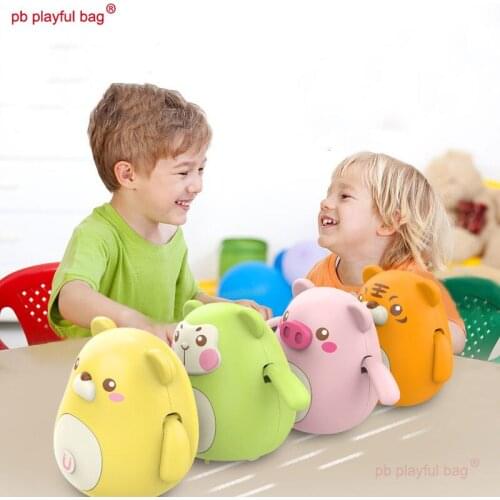 PB Playful Bag Electric rotating and swinging cartoon animal chicken Tiger pig Magnetic adsorption Childrens Toys Gift VG23