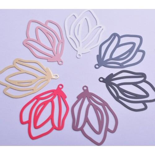 30pcs AB6264 31.5*45mm Charms animal Flower Pendant Hanging Jewelry Decoration