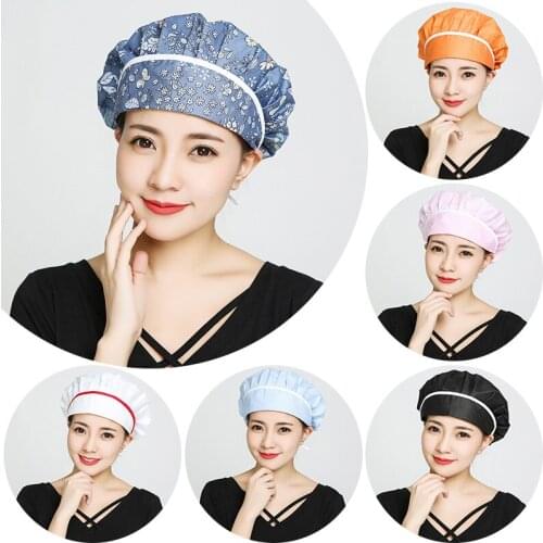 Chef Hat Men Women Kitchen Baker Cafe Bar Restaurant Hotel Bakery Chef Uniform Waiter Work Hats Breathable Workshop Dust Caps