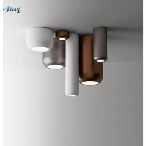 Nordic Modern Restaurant Living Room Ceiling Lights Aluminum Art Adsorbed or Suspended Led Light Fixtures bedroom Ceiling lamp