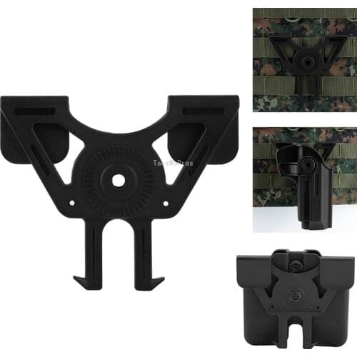 Tactical Gun Holster Magazine Molle Attachment Plate Hunting Airsoft Holster Adapter for Cs Training Shooting Vest Accessories
