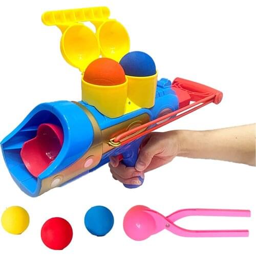 Snowball Striker Outdoor Fun Snowball Thrower Launcher Gun Toy Snowball device snowball gun toy winter snowball fight
