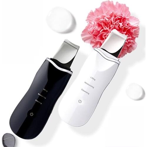 Ultrasonic Skin Scrubber Cleansing Blackhead Cavitation Peeling Shovel Face Massager Beauty Skin Care Cleaning Instrument Tool