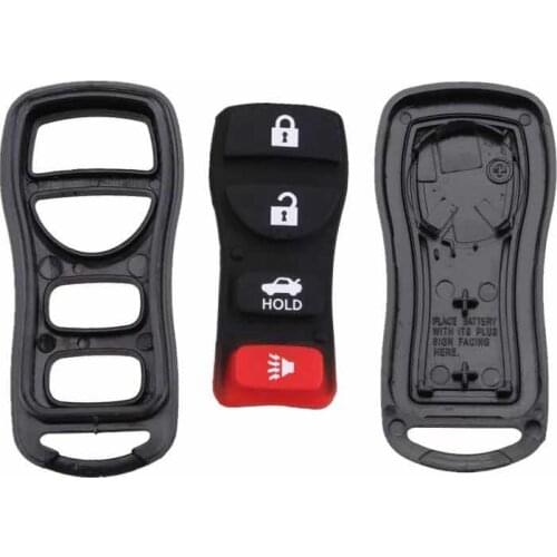 Replacement Remote Car Case Fob Cover for Nissan Qashqai Elgrand X-TRAIL NAVARA MICRA LIVINA 3 4 Button Car Key Shell Blank