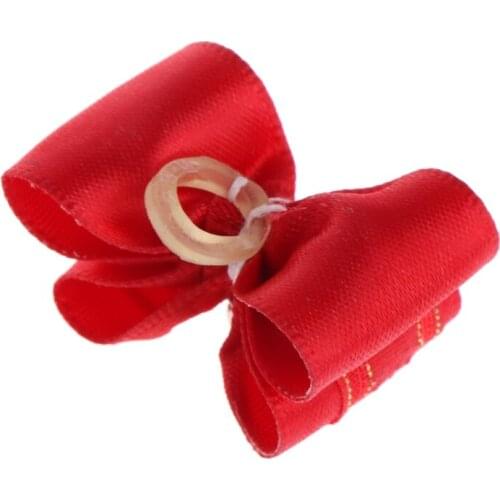 10 Pcs Pet Hair Clip Bow Knot Grooming Headdress Dog Cat Decoration Accessories P15D