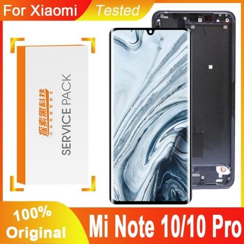 100% Original 6.47" Display for Xiaomi Mi CC9 Pro LCD For Mi Note 10 Display Touch Screen Digitizer For Mi Note 10 Pro LCD