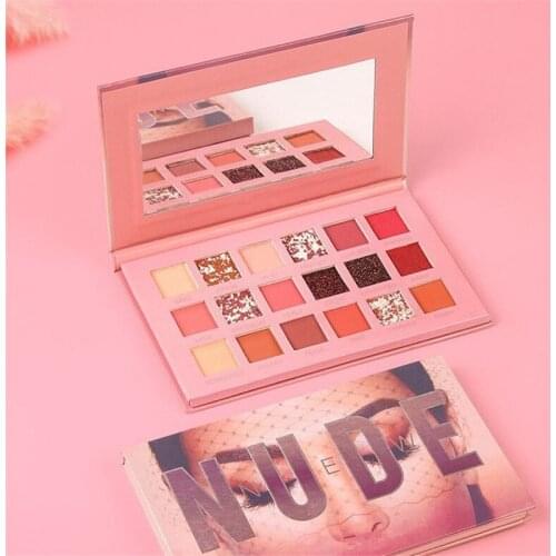 18 Colors Matte Shimmer Eyeshadow Palette Natural Shimmer Glitter Eye Shadow Palette Powder Waterproof Pigment Cosmetic