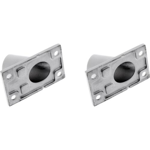 2xHand Rail Fitting 60 Degree 1 "+7/8 '' Square Base Durable Stainless Steel