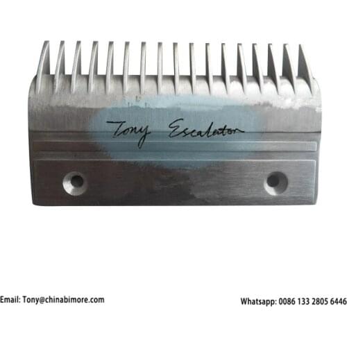 655003004 Escalator Comb Plate Aluminum L155mm W92mm Hole Space 80mm CENTER 17Teeth