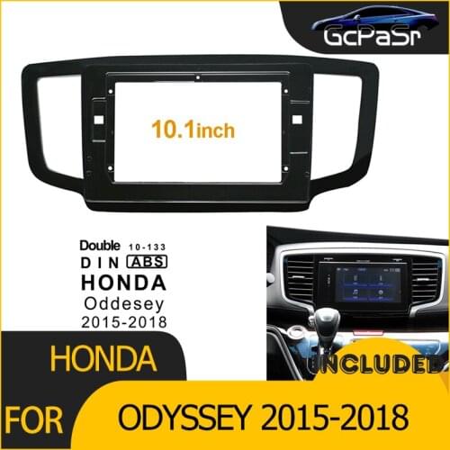 2Din Car Radio Player DVD Frame Audio Fitting Adaptor Dash Trim Facia Panel 10.1inch For Honda Odyssey 2015-2018 Double Din