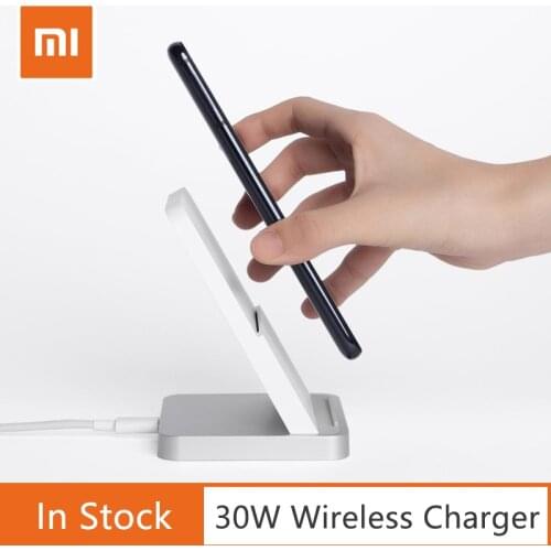 2020 New 100% Original Xiaomi Vertical Air-cooled Wireless Charger 30W Max with Flash Charging for Xiaomi Mi Smartphone