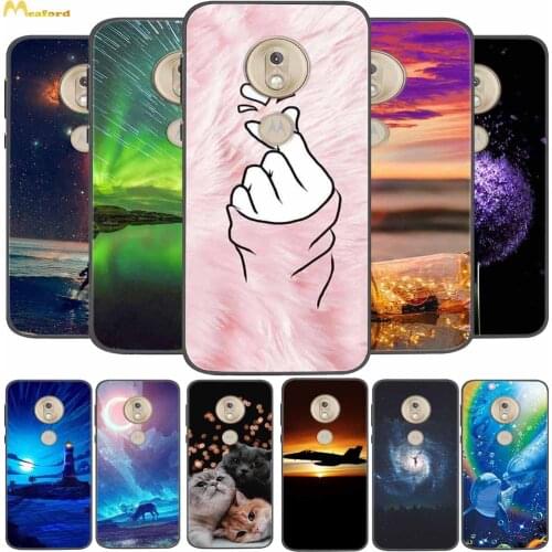 For Moto G7 Power Case Silicone Soft Phone Cover For Motorola G7 Play Moto G 7 Plus G7Power Case Capas Butterfly Black TPU Funda