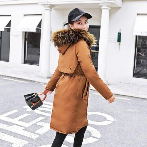 Long High Waist Hot Sale High Waist Polyester Zipper Full Flocking New Arrival Fund 2018 Winter Korean Clothes Jacket Tide