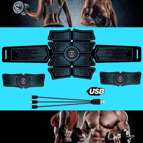 Electromagnetic Stimulation Of Muscles ABS Hip Trainer Abdominal Belt Muscular Exercise Home Gym Fitness Equipment USB Charging