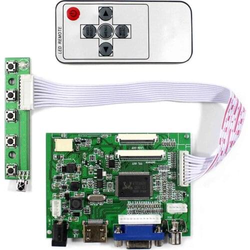 HD MI+VGA+2AV LCD Controller Board For EJ080NA-04C HJ080IA-01E 1024x768 LCD Panel