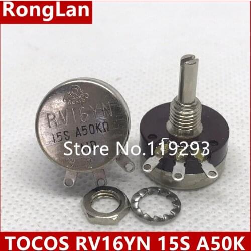 [BELLA] A50K imported Japanese TOCOS RV16YN 15S danji potentiometer exponential spot --10PCS/LOT