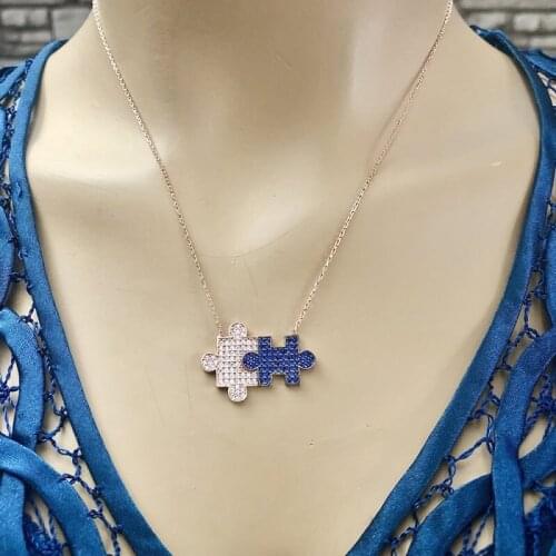 My Other Half 925 Sterling Silver Necklace Women Girls Gift Jewelry Accessories Fashion Handmade Elegant Chain