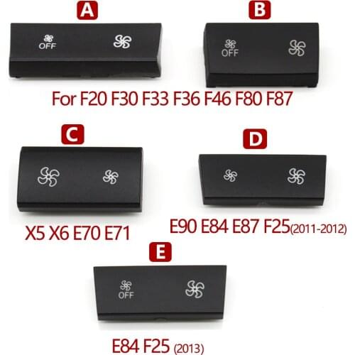 Dashboard AC Climate Ventilation Volume Button Caps For BMW 1 2 3 4 X1 X3 X5 X6 Series F20 F30 F35 F80 F25 F26 E70 E84 E90