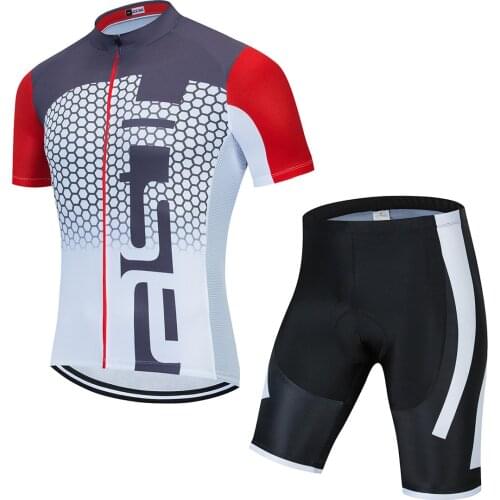 Mens Cycling Jerseys Set Summer MTB Bicycle Wear Mountain Bike Clothing Anti-UV Cycling Suits Breathable