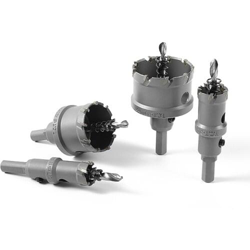 Core Drill Bit Carbide Steel 16/25/30mm 5/10 sets Hole Saw Cutter Bit For Stainless Steel Plate Iron Metal Cutting Power Tools