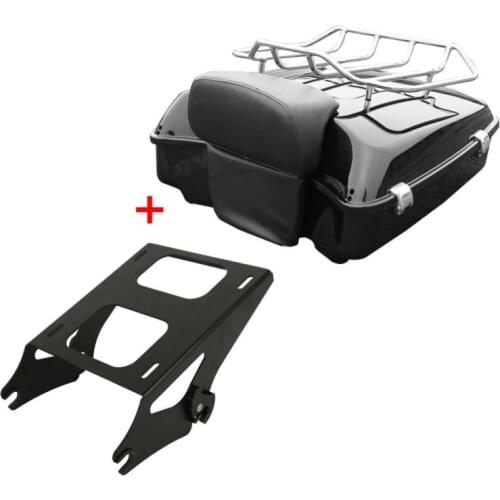 Motorcycle Chopped Pack Trunk Razor Backrest Top Rack For Harley Tour Pak Touring Electra Street Glide Road King FLHR 2014-2020