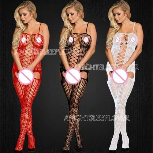 Lingerie Bodysuit Underwear Open Crotch Women Sleepwear sexy Transparent Fetish Erotic Teddies Sexy Body Baby Boll Mujer