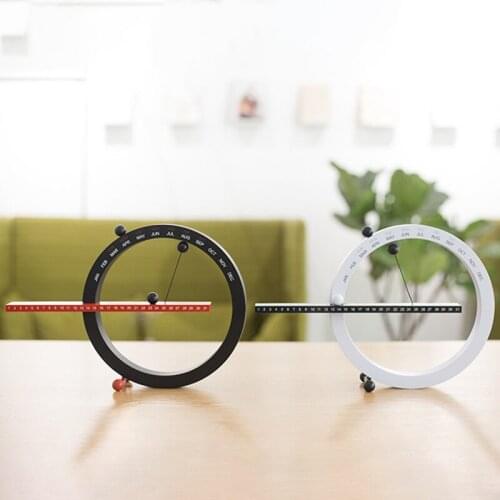 New Creative netic Ball Wall Clock Perpetual Wall Calendar Novelty Home Decor European Style Living Room Bedroom Ornaments