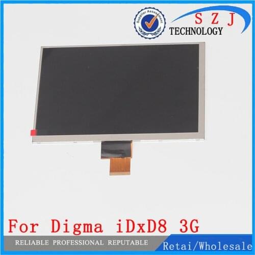 New 8'' inch LCD Display For Digma iDxD8 3G IDxD 8 Tablet TFT LCD Screen Glass Digital Panel Screen Replacement Free Shipping
