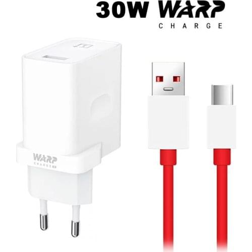 Original Oneplus 30W Charger Warp Charge 30 Dash Charger 8 Pro 7t 7 8 6t One Plus Nord N10 5G Fast Phone Adapter