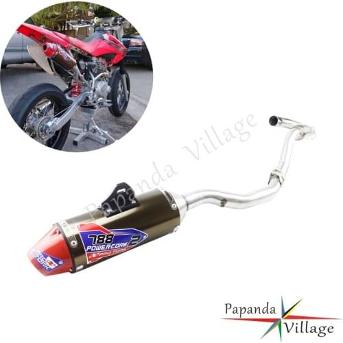 2003-2016 For Honda CRF230F CRF150F Dirt Racing Bike Supermoto Slip On Full System Exhaust Pipe Silencer Muffler Complete Set