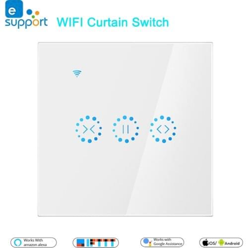 EWeLink WiFi Smart Curtain Blind Switch for Roller Shutter Electric Cutain motor motorized blinds Voice Control by Alexa